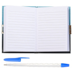 Блокнот детский Basir на замке, с ручкой, формат А6, серия "Астронавты",ассорти, переплет 7БЦ, 15*11 см, 48 листов