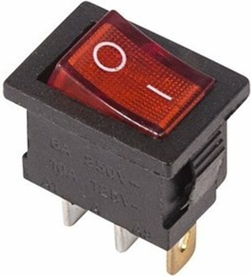 Тумблер с подсветкой  250V 6А