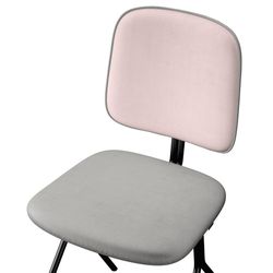 Стул Ror, Y, велюр, черный/серо-голубой/розовый