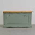 Скамья в прихожую Неаполь из сосны, 93х50х39 см, серый антик