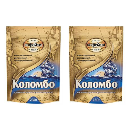 Кофе растворимый Московская Кофейня на Паяхъ Коломбо, 230 г пакет х 2 шт