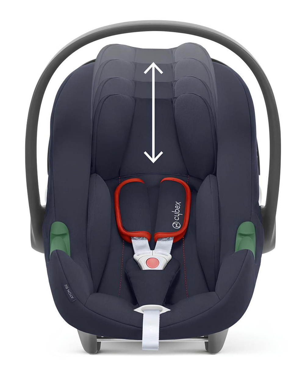 Коляска Cybex Coya Rosegold Frame Aton B2 i-Size Bay Blue Sepia Black с дождевиком и бампером