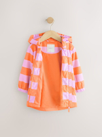 Дождевик с хлопковой подкладкой для девочки Next E25-128, Оранжевый, Розовый