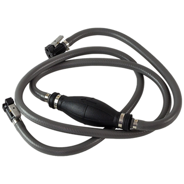 Топливный шланг с грушей (армир.) 3/8" d9/D15мм С фиттингом 230см для ПЛМ Y