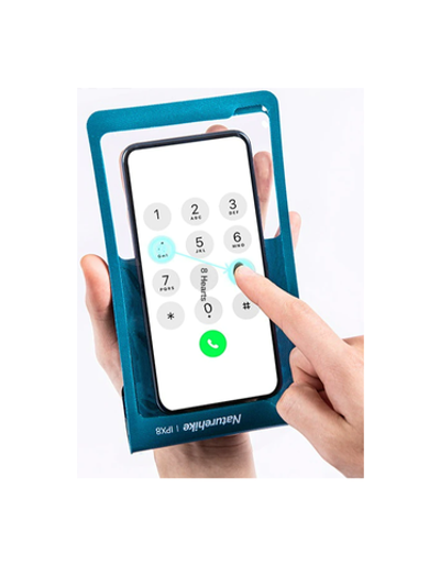 Гермочехол Naturehike плоский для телефона 11х20 см. (синий)