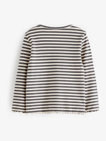 Лонгслив для девочки Next D57-079, 5 шт., Белый, Бежевый, Серый