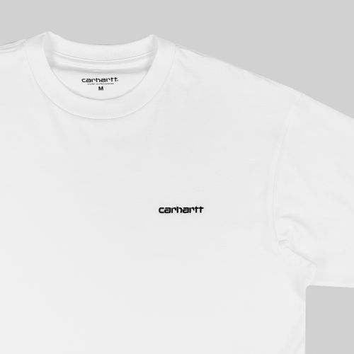 Футболка мужская Carhartt WIP Script Embroidery артикул:I030435_white - купить в магазине Дайс