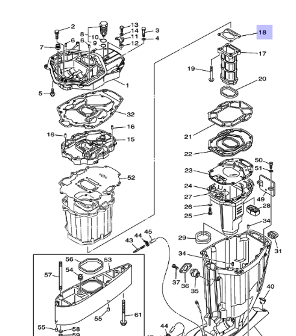 Прокладка коллектора 6P2411340000