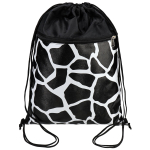 Мешок для сменной обуви 1 отделение Проф-Пресс, 360х480 мм, с карманом, "Бело-чёрный"