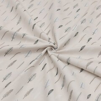 Отрез премиум хлопка "Листья графика"