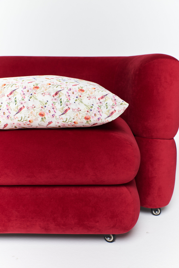 Наволочка из натурального шелка с рисунком