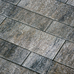 Тротуарная плитка ПАРКЕТ - Листопад гладкий Песчаник, комплект из 4 видов плит