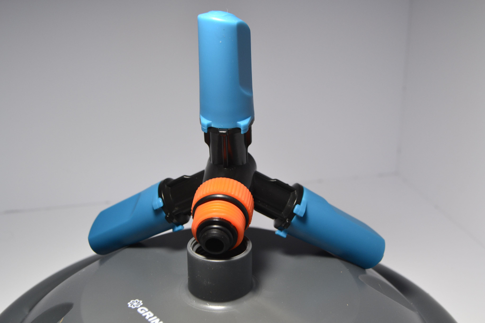 Распылитель садовый GRINDA PROLine RR-B / система полива газонов для сада и дачи 3 сопла / площадь полива 121 м2