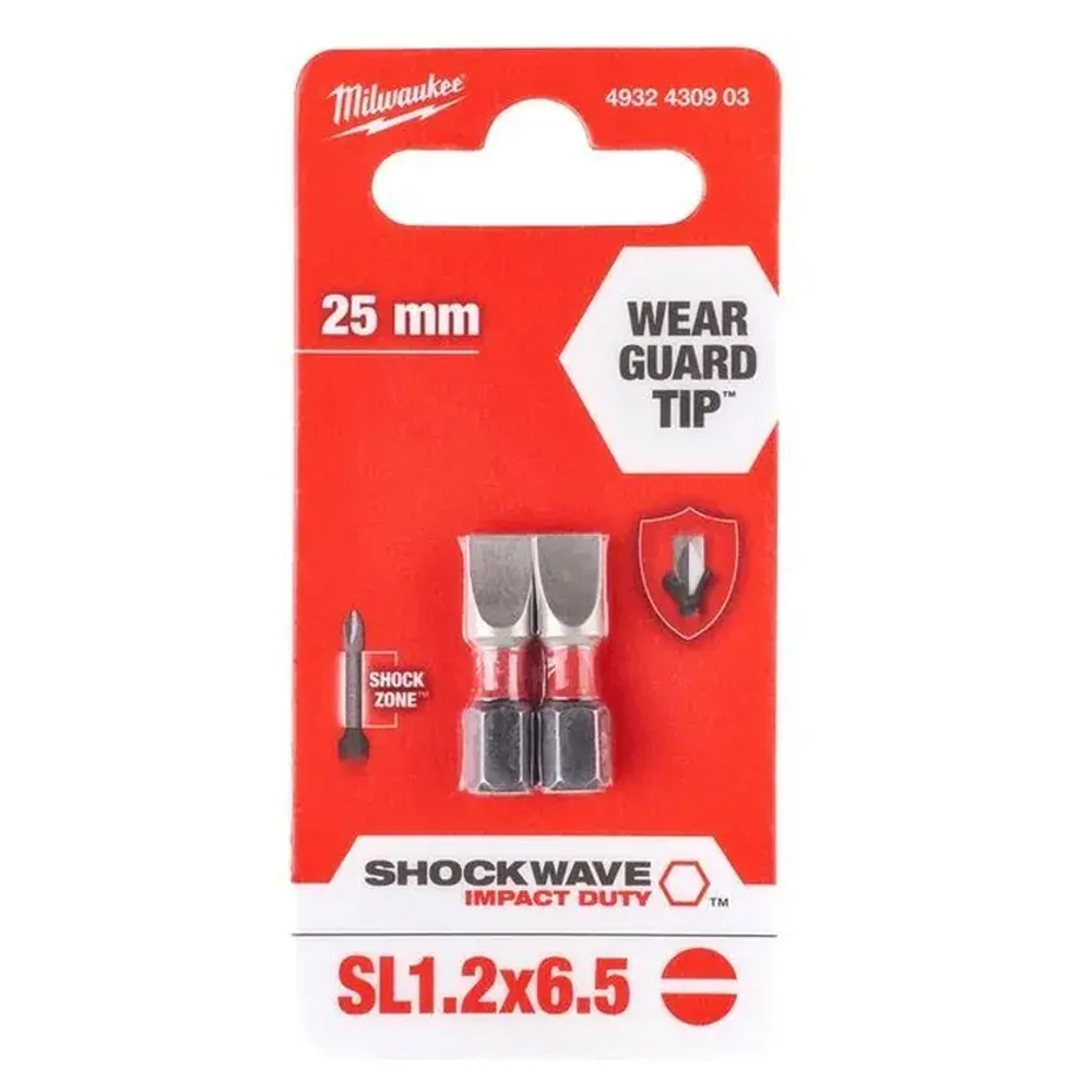 Насадка Milwaukee SHOCKWAVE SL1,2x6,5 25мм