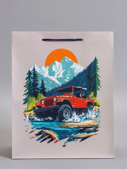 Пакет подарочный ламинированный «Путь сильных», 26×12×32 см