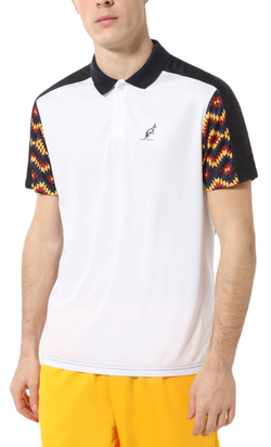 Мужское теннисное поло Australian Polo Ethno Ace - white