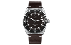 CHARLOTTE RAFFAELLI· Quartz Frontier Collection Diving Plate Black Warrior Wrist Watch Quartz Movement Leather Strap