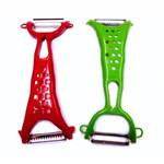 Овощечистка двухсторонняя пластик+нежавейка