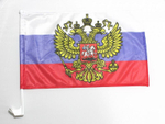 Флаг ВС РФ на автомобильном флагштоке
