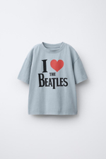 Футболка с эффектом потертости и принтом the beatles ©