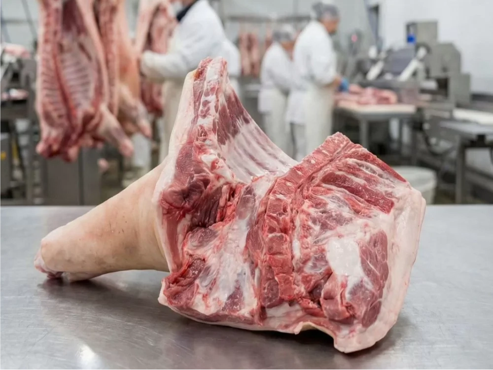 Передняя часть свиной полутуши охлаждённая