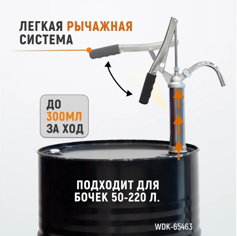 WDK-65463 Насос ручной для бочек 113-207 л