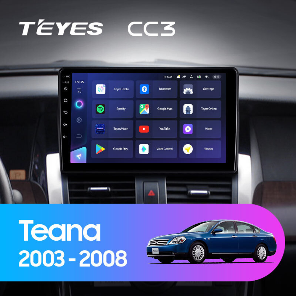 Teyes CC3 9" для Nissan Teana 2003-2008