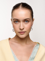 Серьги "Sun and moon" Silver