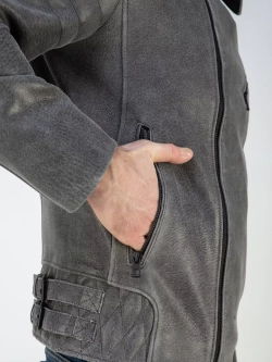 Кожаная куртка демисезонная косуха