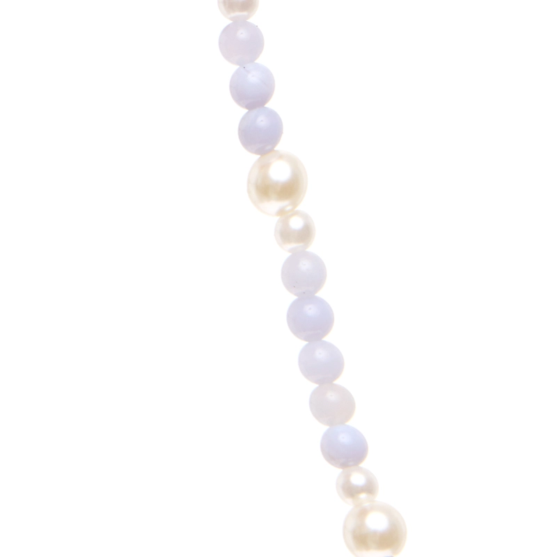 Подвеска на обувь Первоклассный Бант – Голубой агат