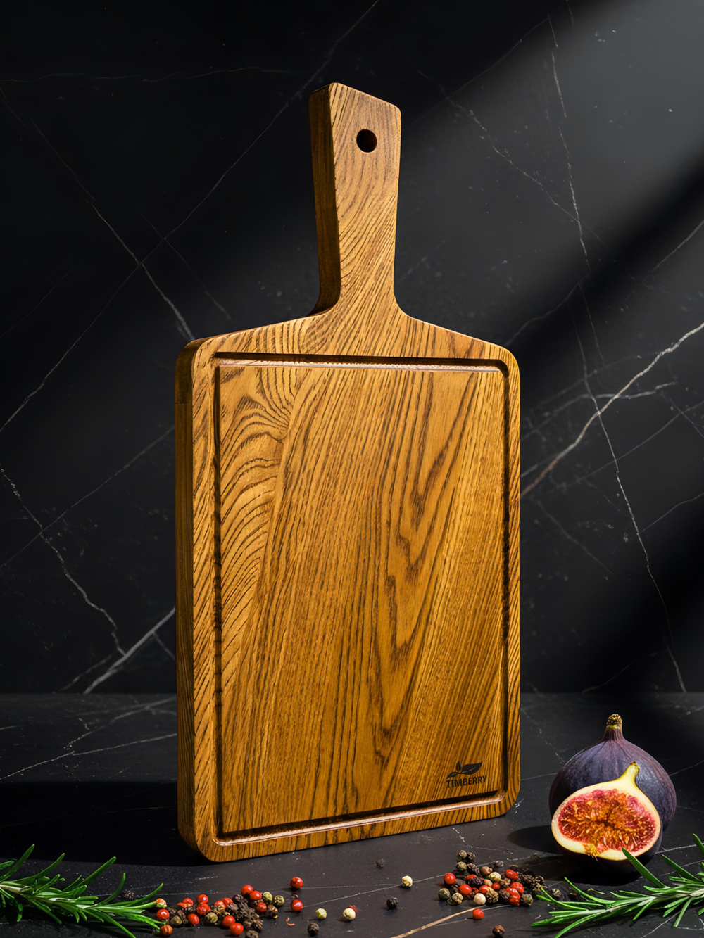 Разделочная доска 34х17 см с ручкой