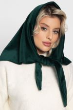 Косынка с завязками Велюр (зеленая) КЗВ12-23М LT Collection