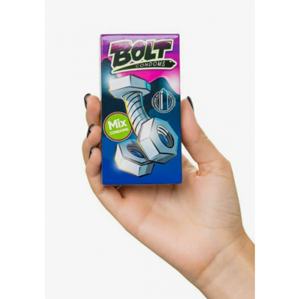 Набор презервативов BOLT CONDOMS 5-6 штук в ассортименте
