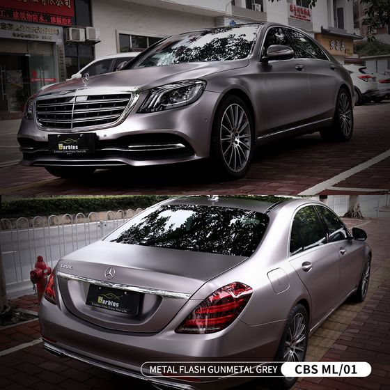 Пленка матовая серая Metal Flash Gunmetal Carbins