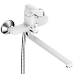 Смеситель для ванны, РМС, с картриджем, бел, SL123W-006E