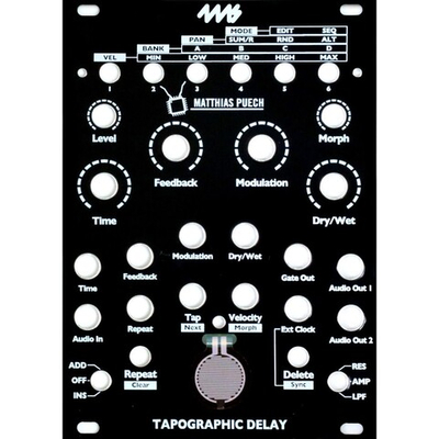 4MS TAPO Black Faceplate