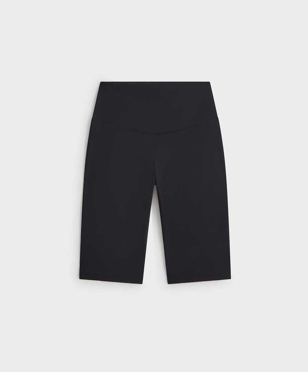 OYSHO Легинсы-велосипедки Comfortlux с высокой посадкой длиной 25 см, черный