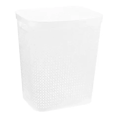 Корзина для белья ПИРУЛА 55л Белый (комплект 5 шт)