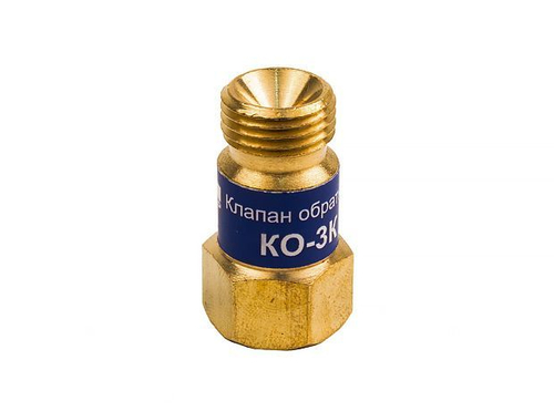 Клапан обратный КЕДР КО-3К (кислород), на вход резака / горелки, М16х1,5