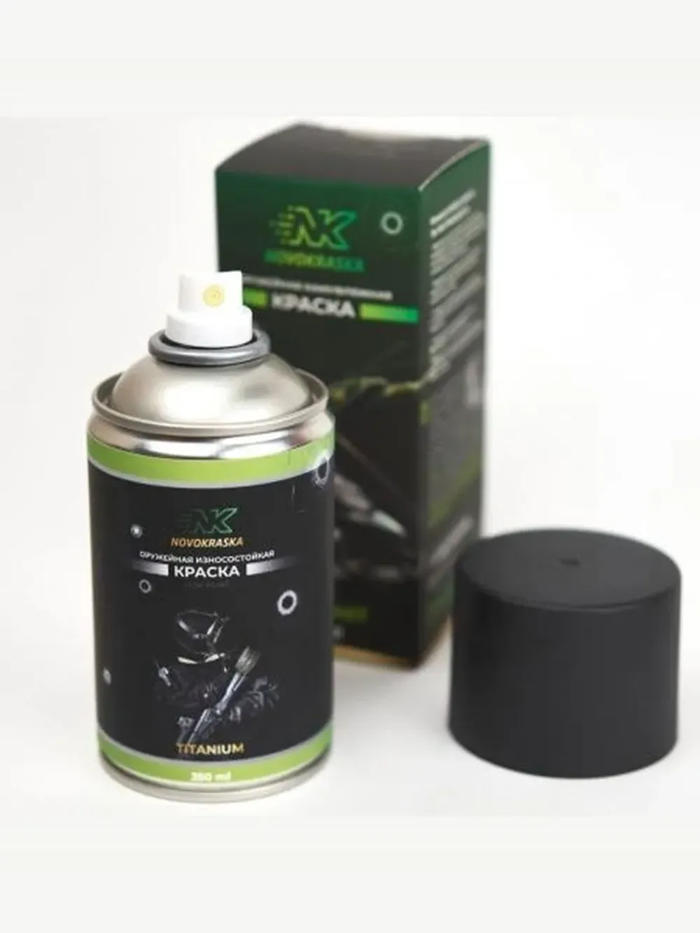 Оружейная краска , серия Titanium, 350 мл, (электрик оранжевый), NK Novokraska