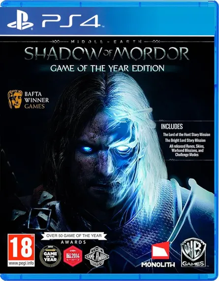 PS4 Shadow of Mordor Game of the Year Edition (Новый, Русские субтитры, CUSA-02152)