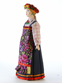 Кукла коллекционная в русском праздничном костюме