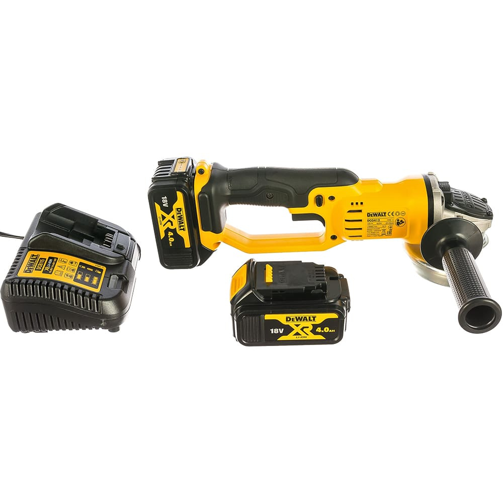 Набор аккумуляторных инструментов DeWalt DCG412M2DD (МШУ DCG412M2 + Шуруповерт DCD708N)