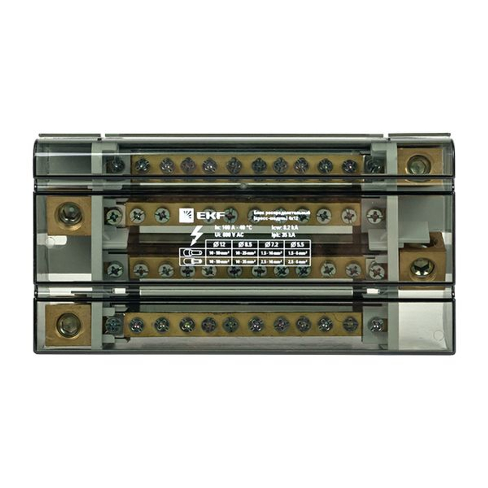 Блок распределительный (кросс-модуль) 160A (4x12) EKF PROxima