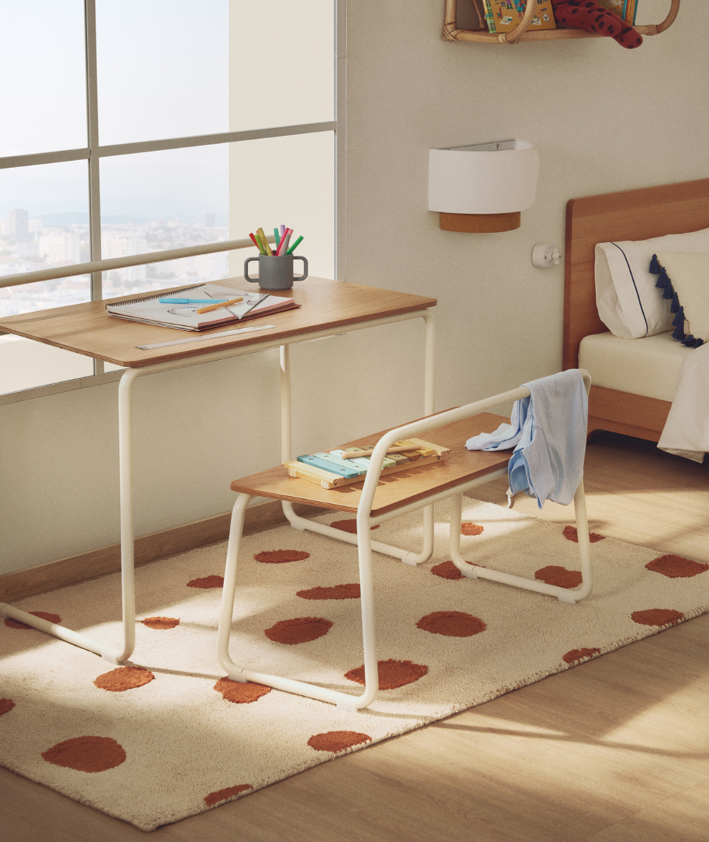 Ковер Tandani бежевый с рисунком гепарда 90 x 150 см