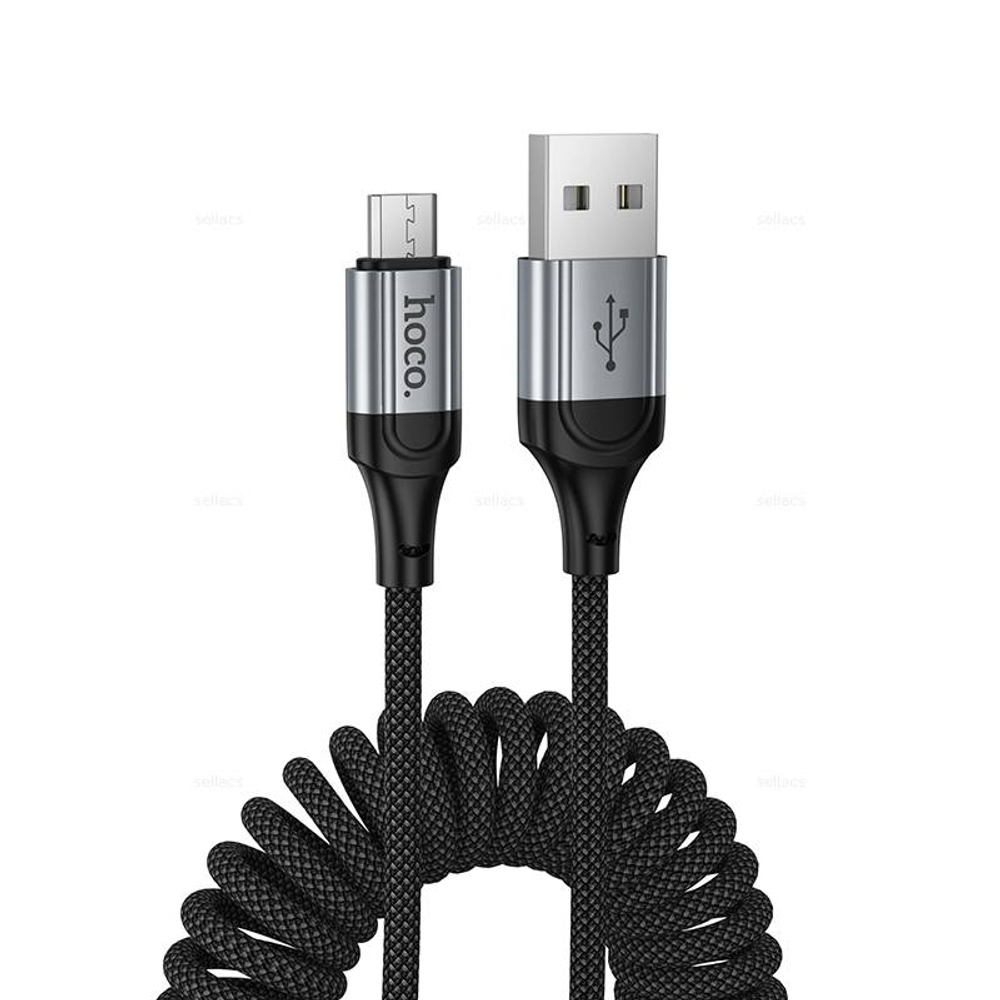 Кабель USB на Micro Hoco X121 (black) (Краснодар склад)