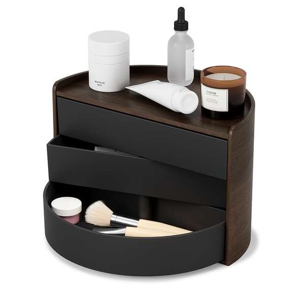 Шкатулка для украшений Moona черная-орех