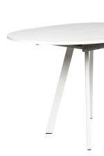 Стол обеденный Элип-2 (профиль) каркас белый