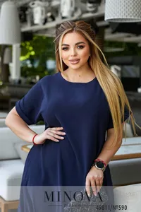 Платье 590-синий Minova