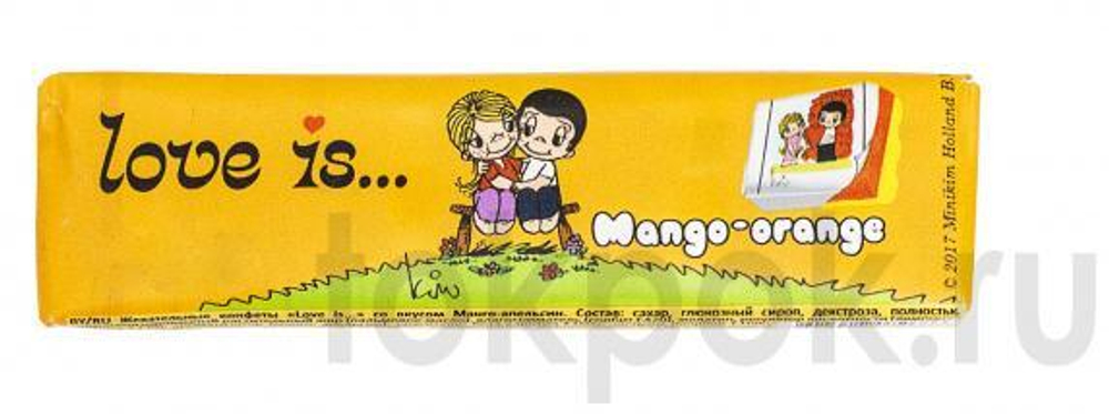 Жевательные конфеты со вкусом манго - апельсин Love is..., 25 гр